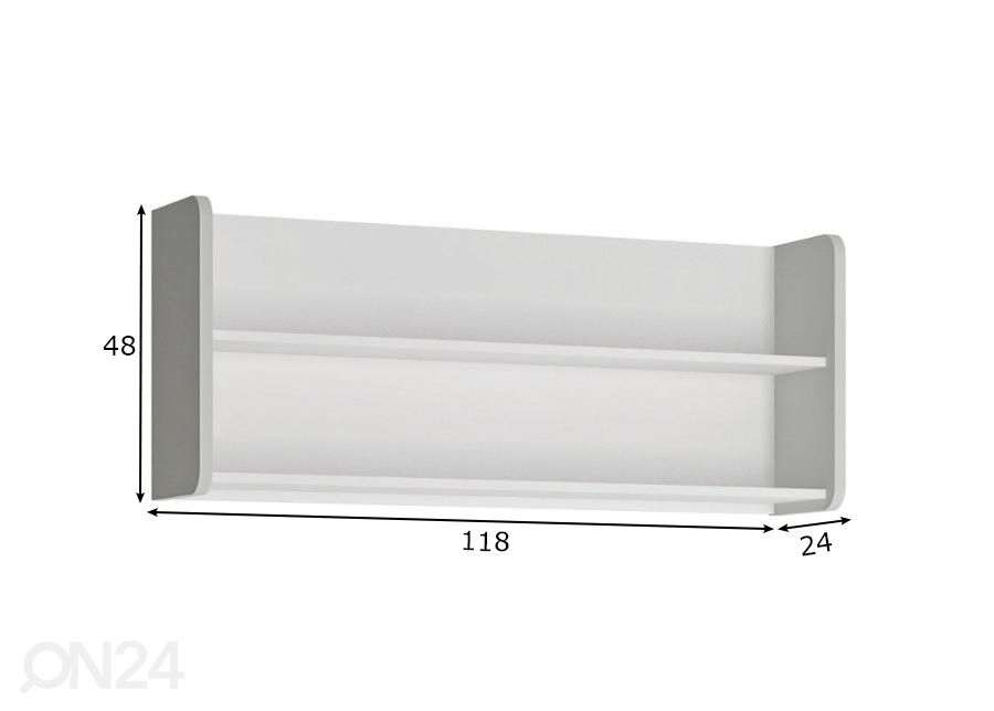 Seinariiul Flexi 118 cm suurendatud mõõdud
