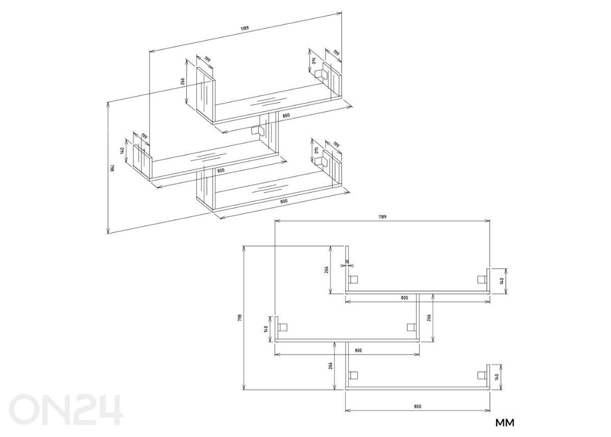 Seinariiul Kobi, 3 tk suurendatud mõõdud