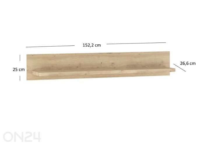 Seinariiul Moris 152,2 cm suurendatud mõõdud
