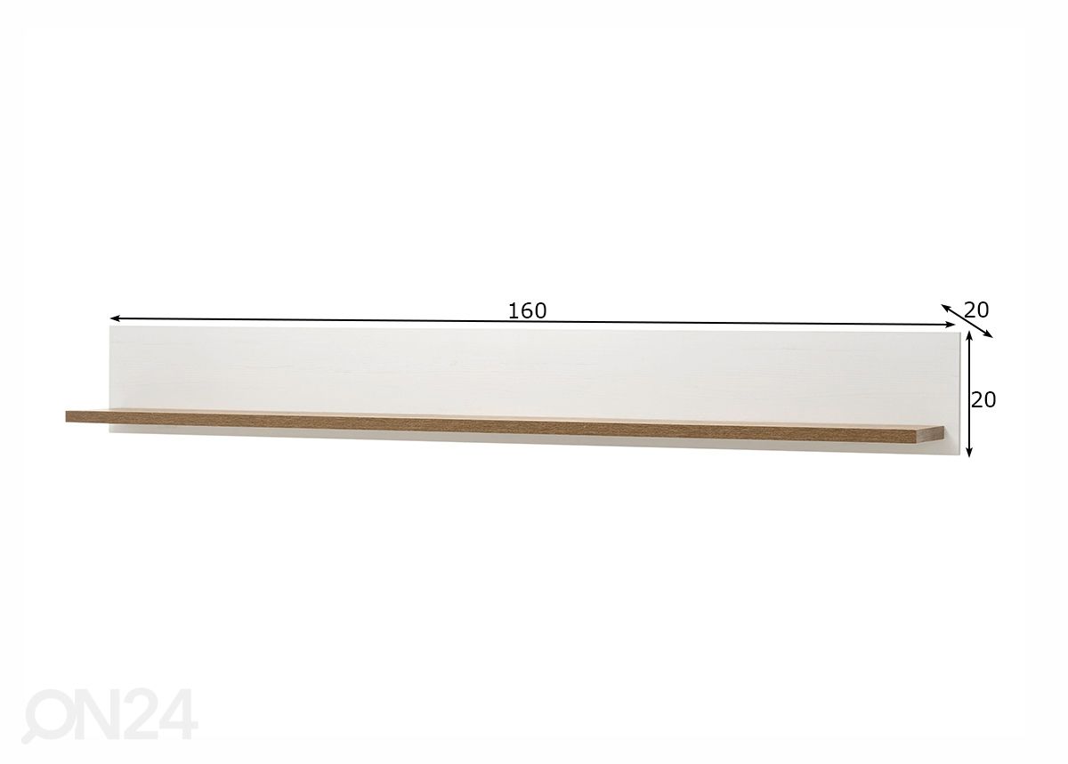 Seinariiul Provence 160 cm suurendatud mõõdud