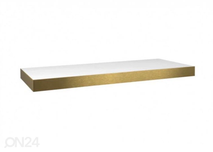 Seinariiul Shelvy, valge-kuldne 60 cm suurendatud
