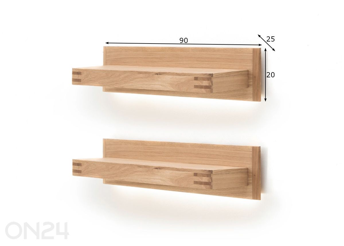 Seinariiulite komplekt Salvador, 2 tk suurendatud mõõdud