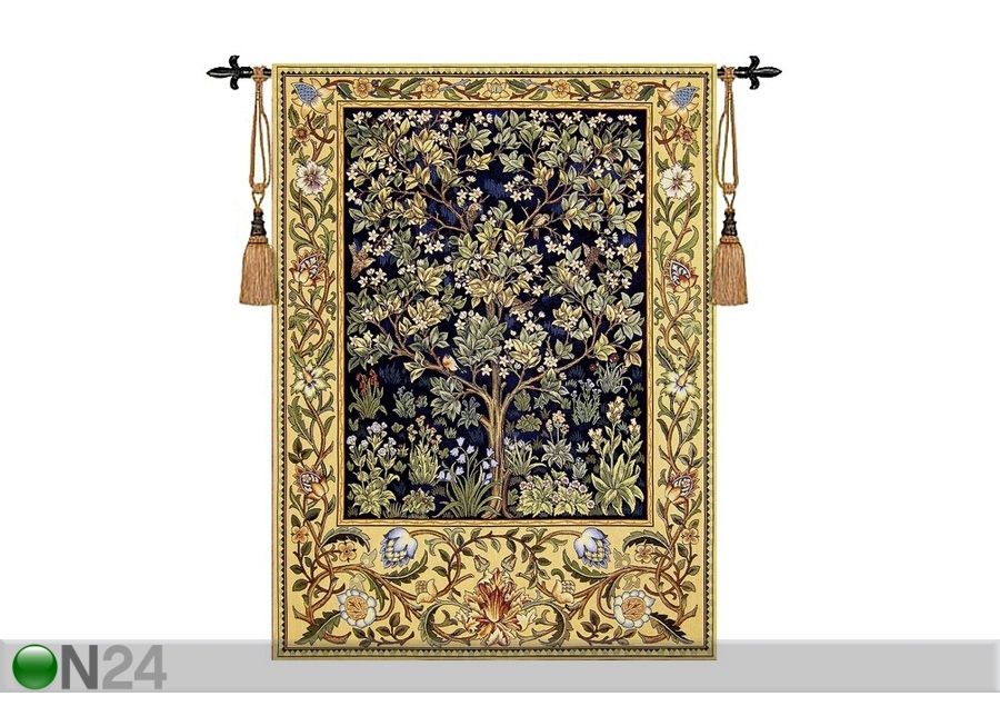 Seinavaip Gobelään Tree Of Life Small 89x68 cm suurendatud