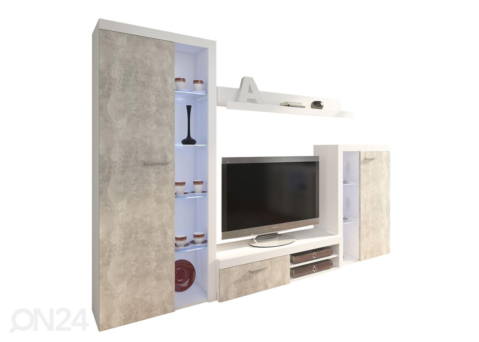 Sektsioon 270 cm + valge LED valgustus suurendatud