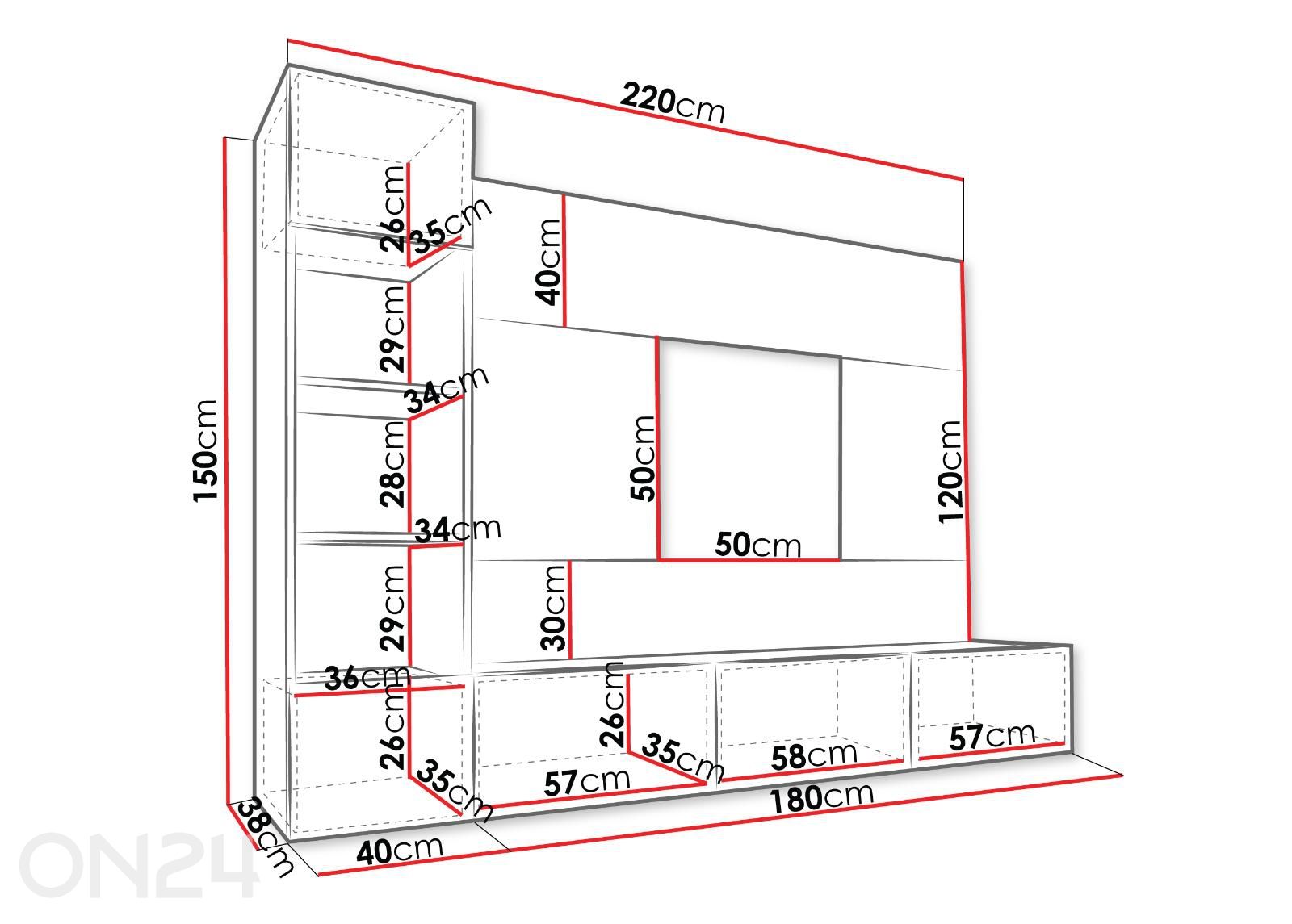 Sektsioon Deromi II suurendatud mõõdud