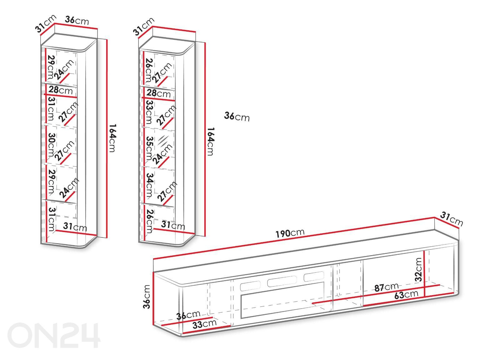 Sektsioon Philippe IX suurendatud mõõdud