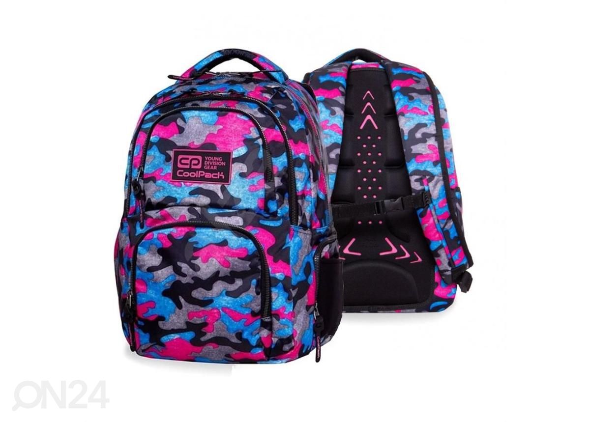 Seljakott CoolPack Aero Camo Fusion, roosa suurendatud