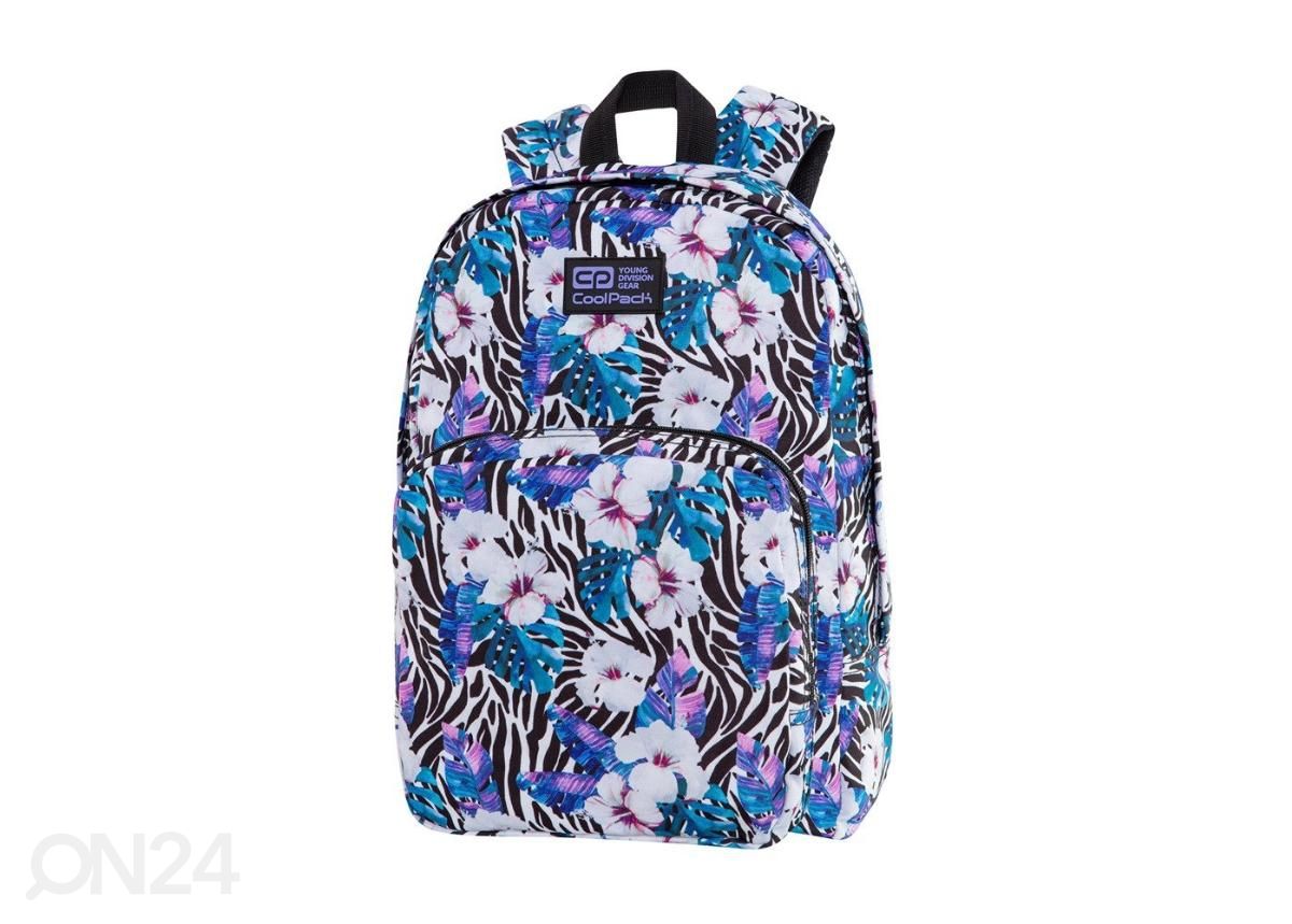 Seljakott CoolPack Ohio noorukile Flower Zebra 24L suurendatud