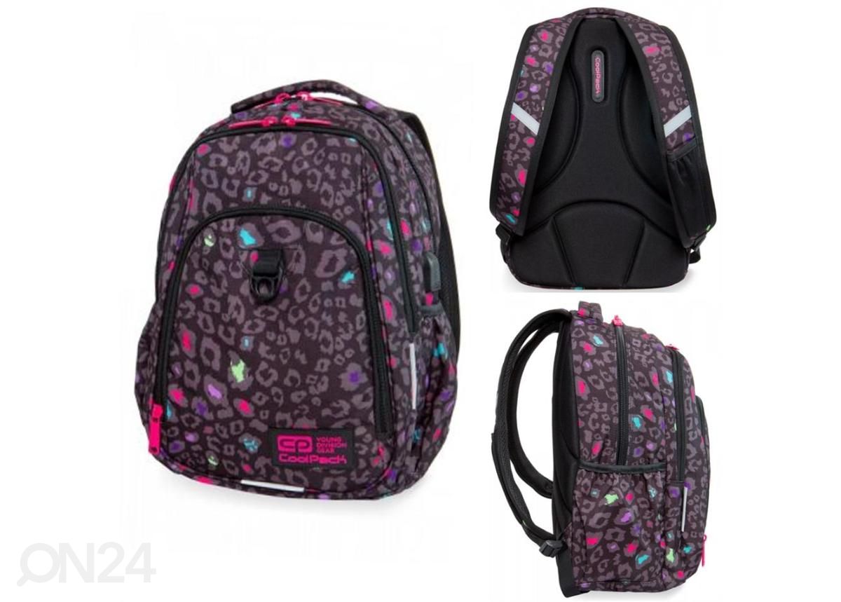 Seljakott CoolPack Strike L Black Panther suurendatud