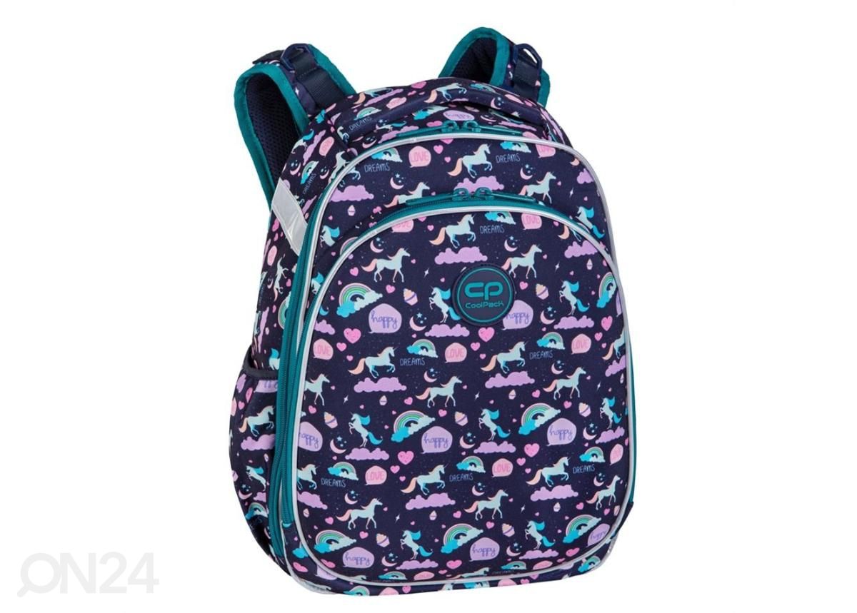 Seljakott CoolPack Turtle Happy Unicorn 25 L suurendatud