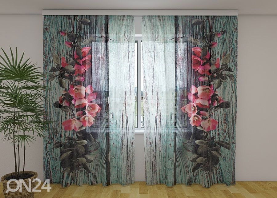 Šifoon-fotokardin Elegant duo 240x220 cm suurendatud