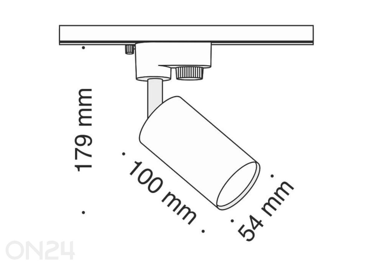 Siinivalgusti ühefaasiline Vuoro suurendatud mõõdud