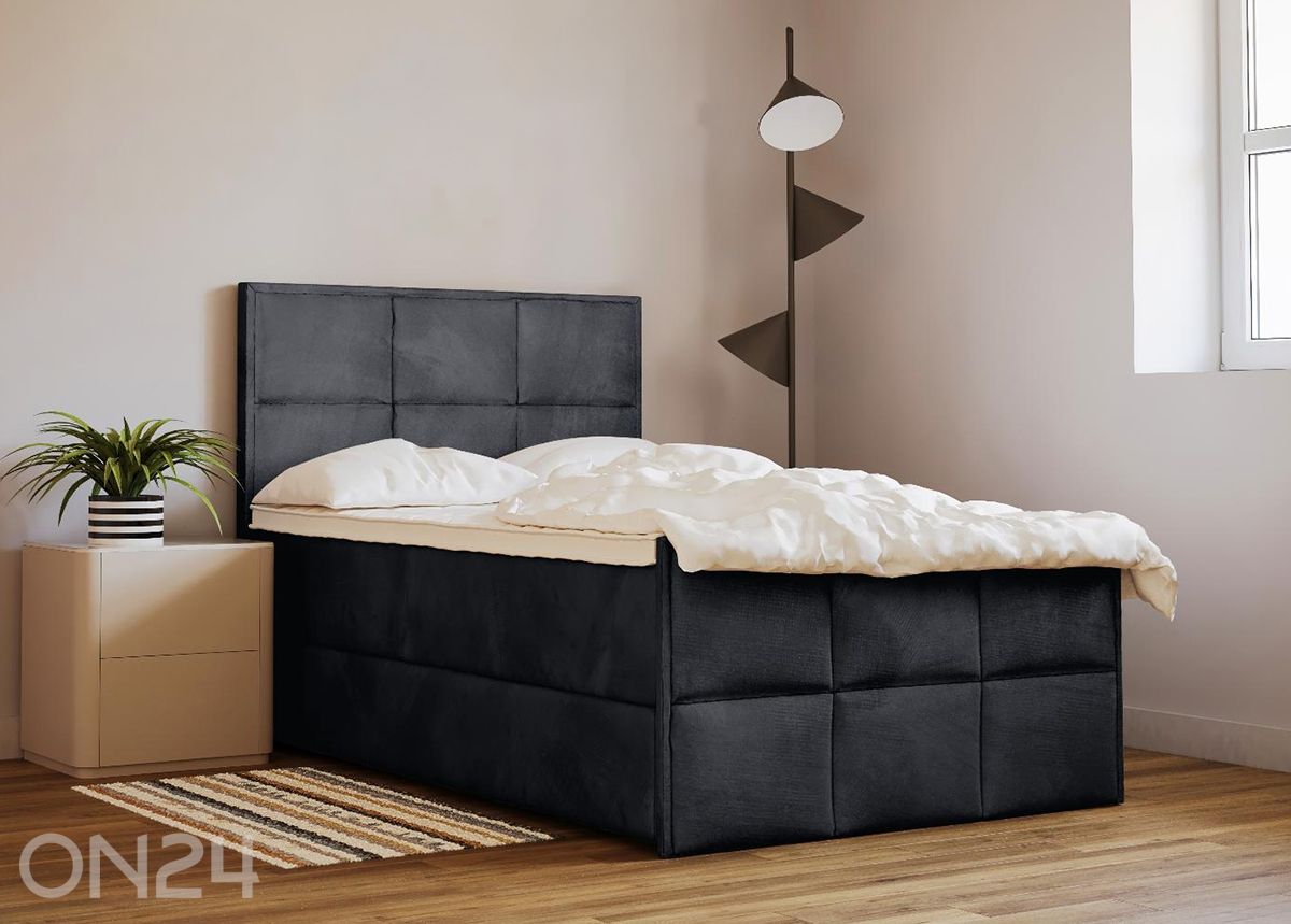 Sime Beds pesukastiga kontinentaalvoodi Helena 120x200cm suurendatud