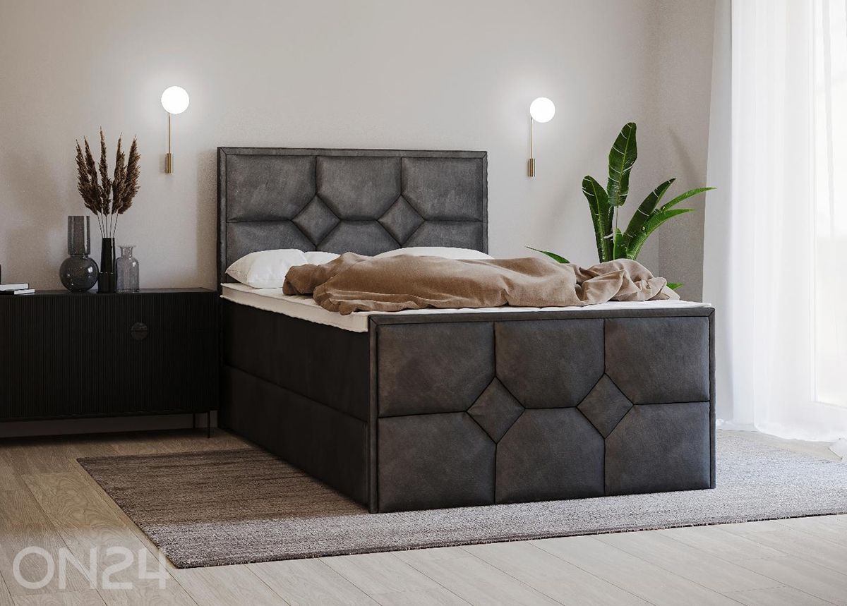 Sime Beds pesukastiga kontinentaalvoodi Helena Mosaiik 120x200cm suurendatud