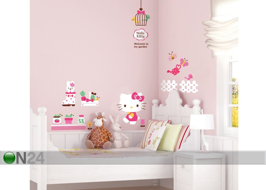 Sisustuskleebis Hello Kitty Aed suurendatud