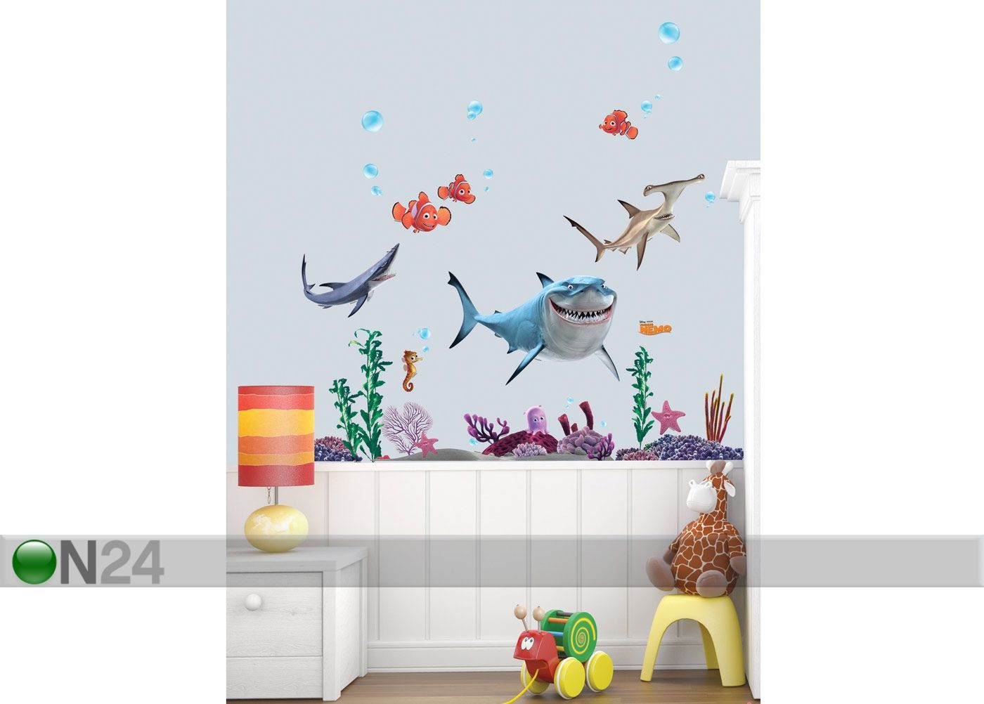 Sisustuskleebis Kalapoeg Nemo suurendatud