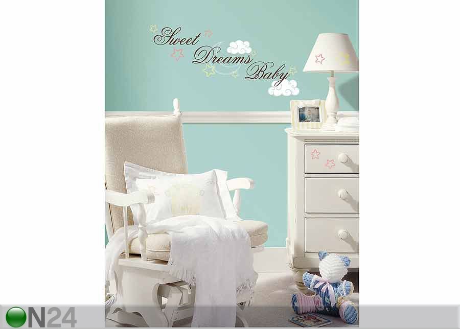 Sisustuskleebis Sweet Dreams Baby suurendatud
