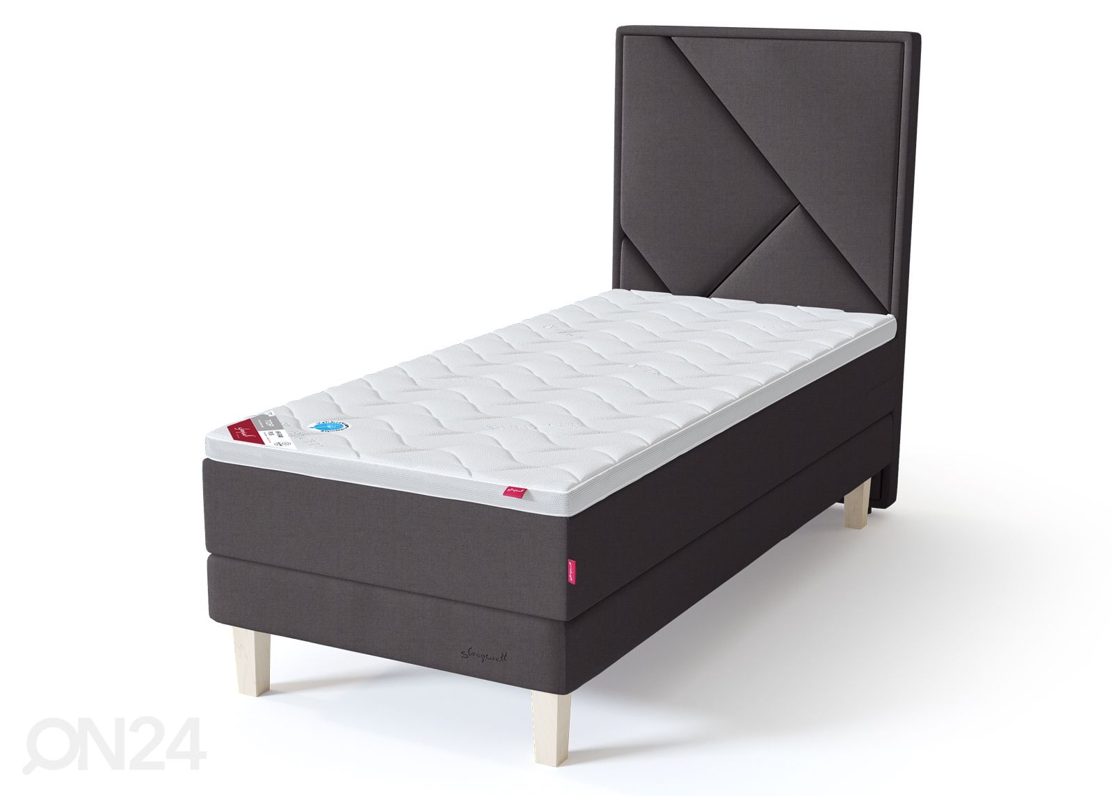Sleepwell RED Kontinentaalvoodi alusraamil pehme 80x200 cm suurendatud