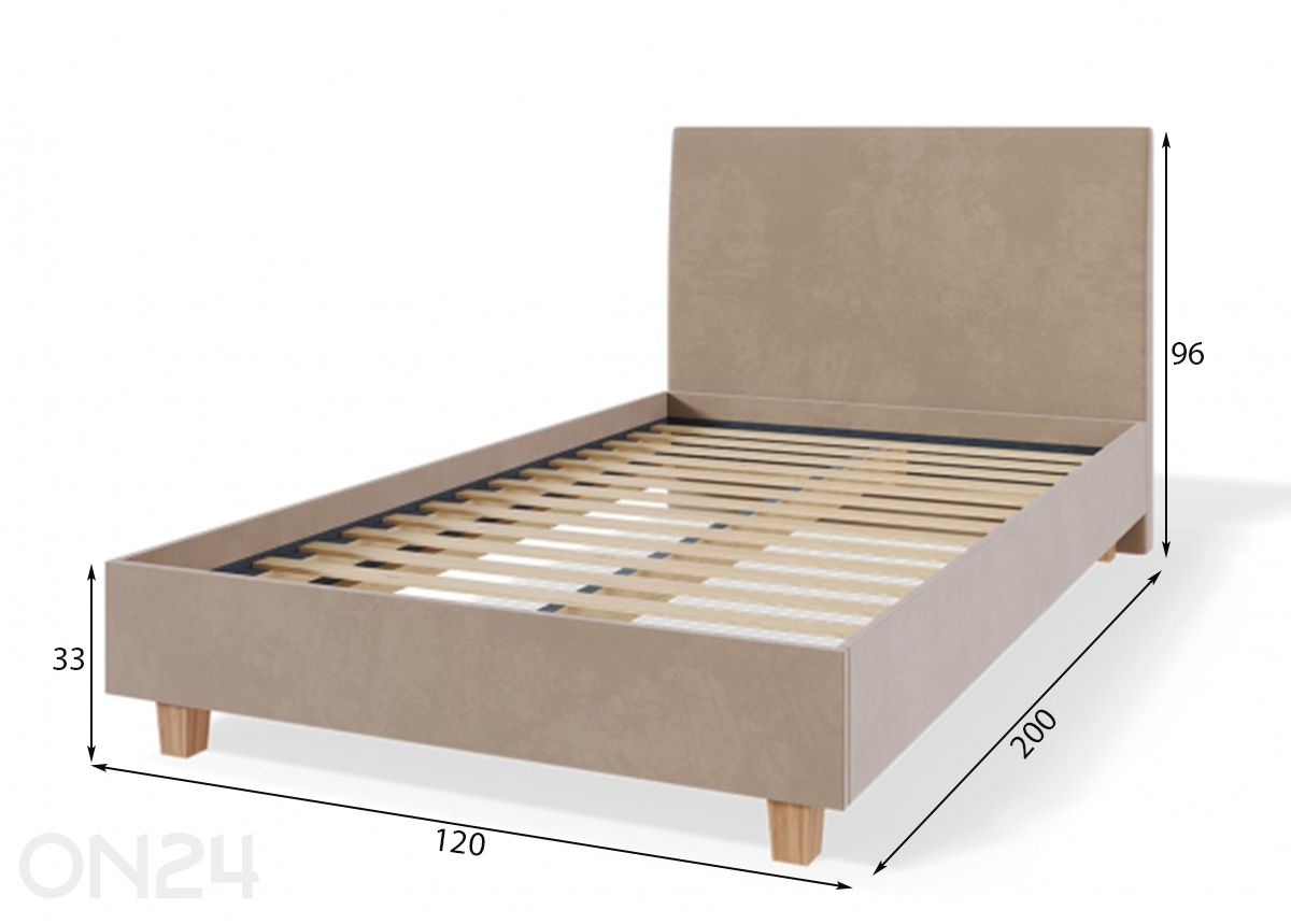 Sleepwell RED MODULAR voodiraam 120x200 cm + Blue Pocket Plus vedrumadrats suurendatud mõõdud