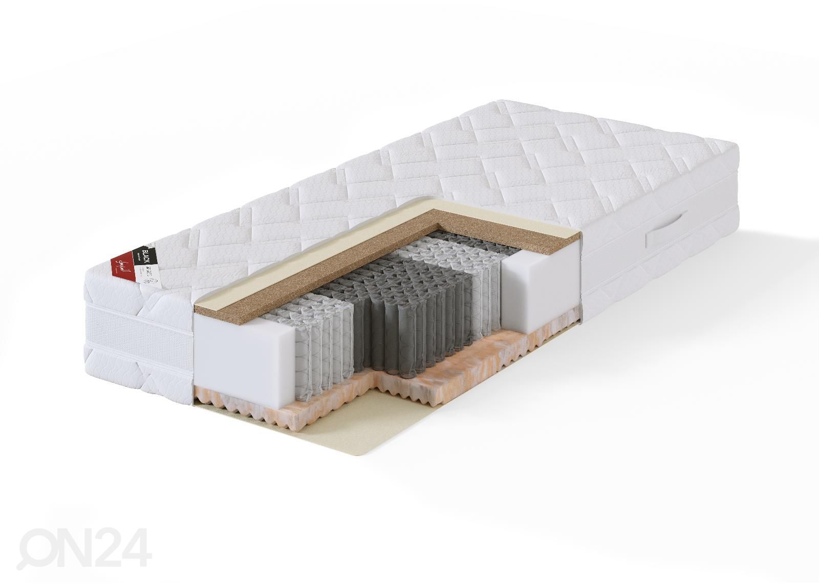 Sleepwell vedrumadrats BLACK ORTHOPEDIC 90x200 cm suurendatud