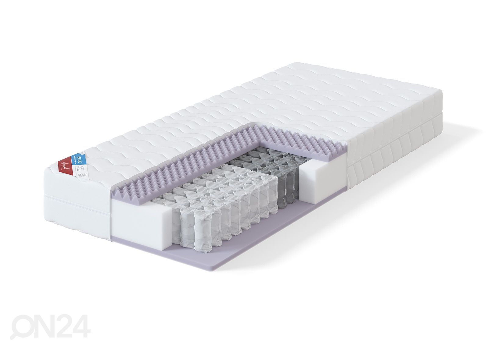 Sleepwell vedrumadrats BLUE POCKET PLUS 90x200 cm suurendatud