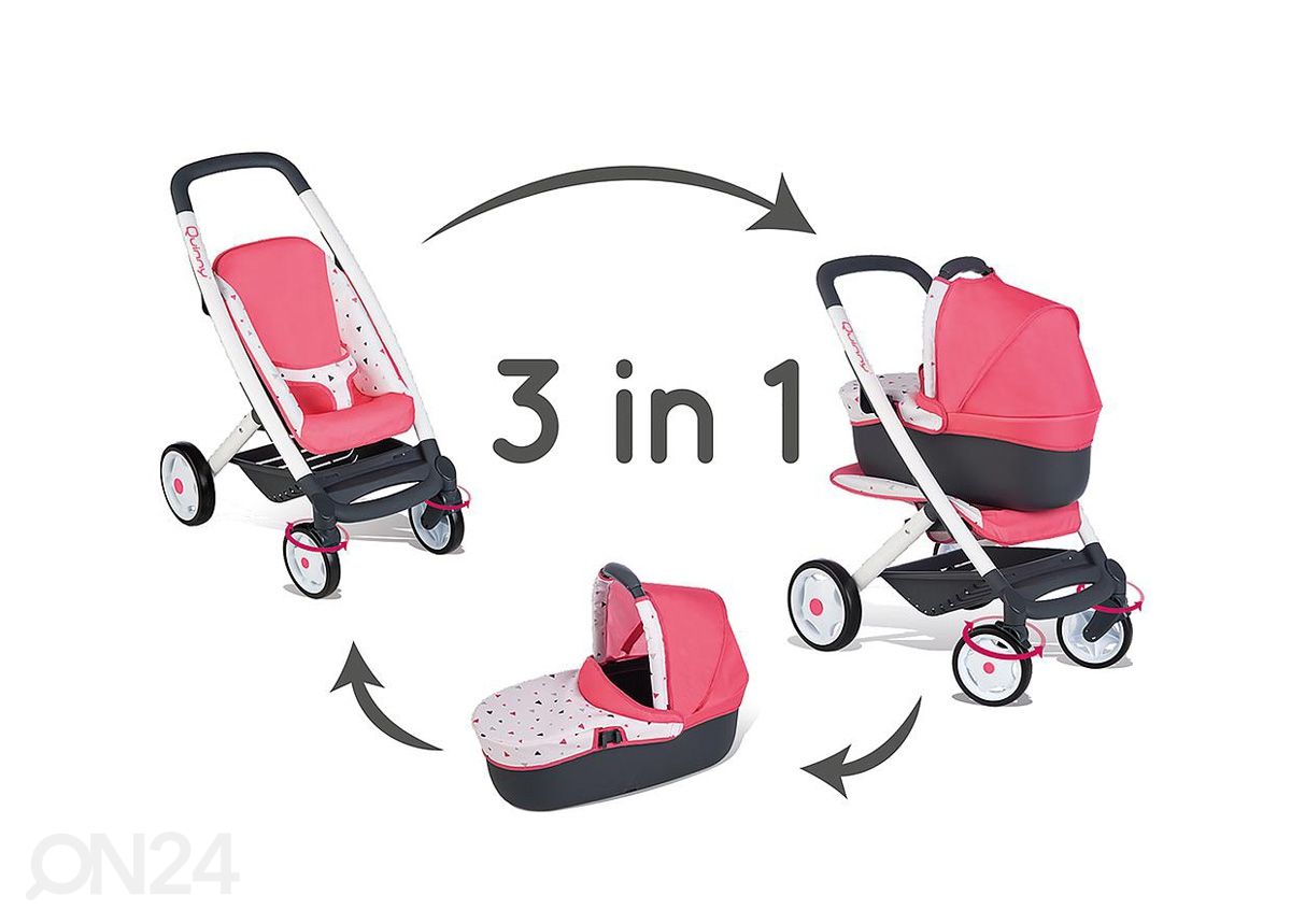 Smoby nukuvanker Quinny 3 in 1 suurendatud