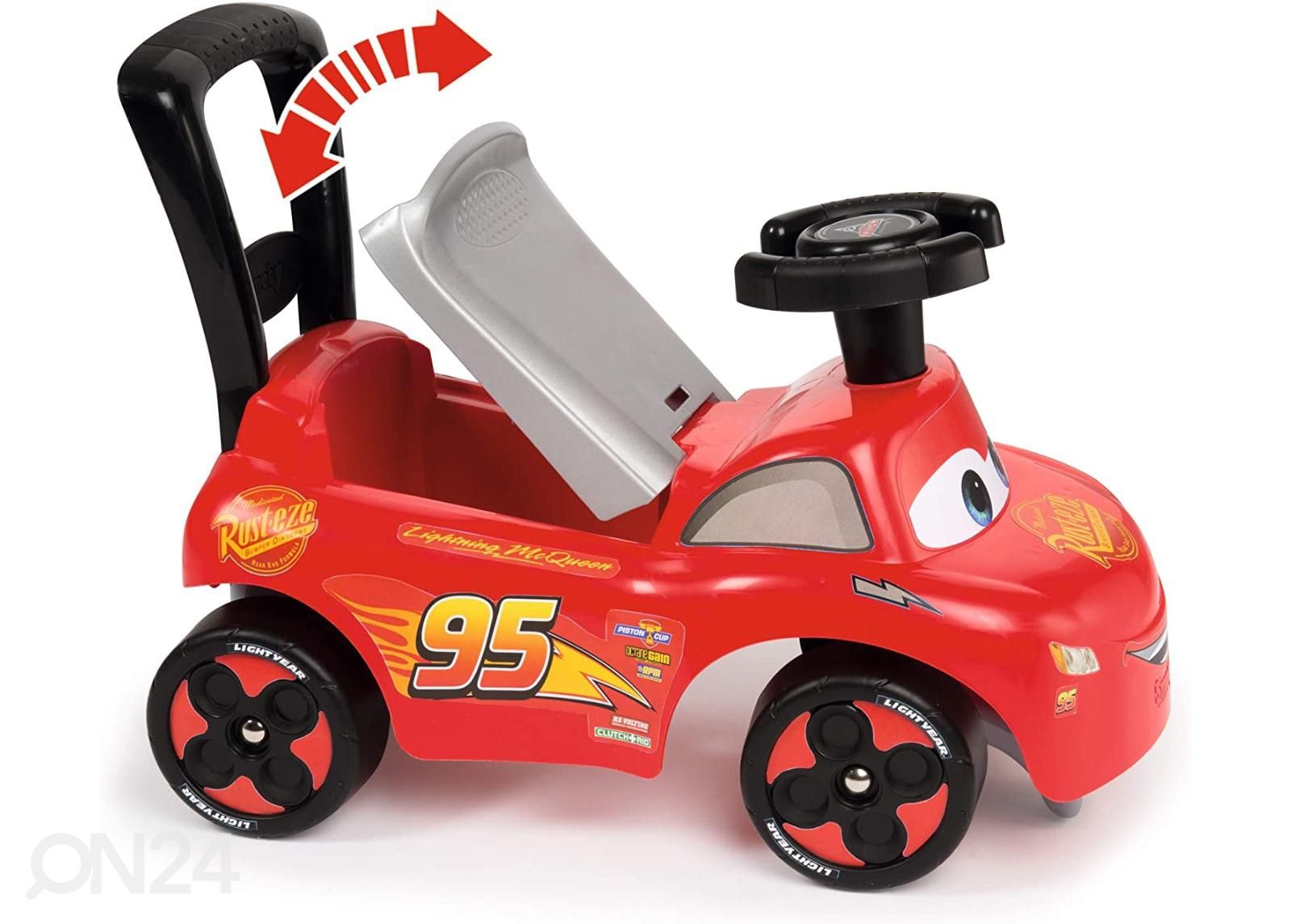 Smoby pealeistutav auto Cars 3 suurendatud