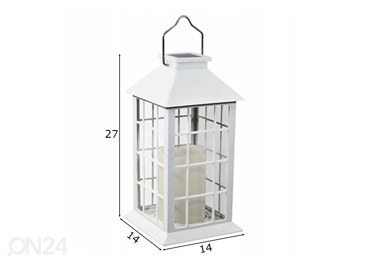 Solarvalgusti Lantern LED, 2tk suurendatud mõõdud