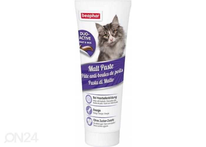 Söödalisand Beaphar Duo Malt Paste Anti Hairball 100 gr suurendatud