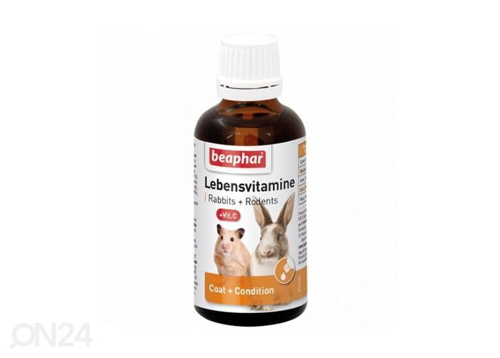 Söödalisand närilistele Beaphar Lebensvitamine 50 ml suurendatud