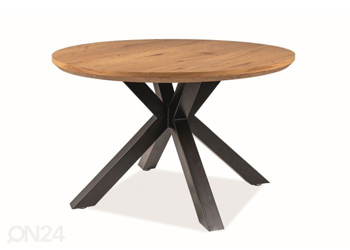 Söögilaud Ø 120 cm suurendatud
