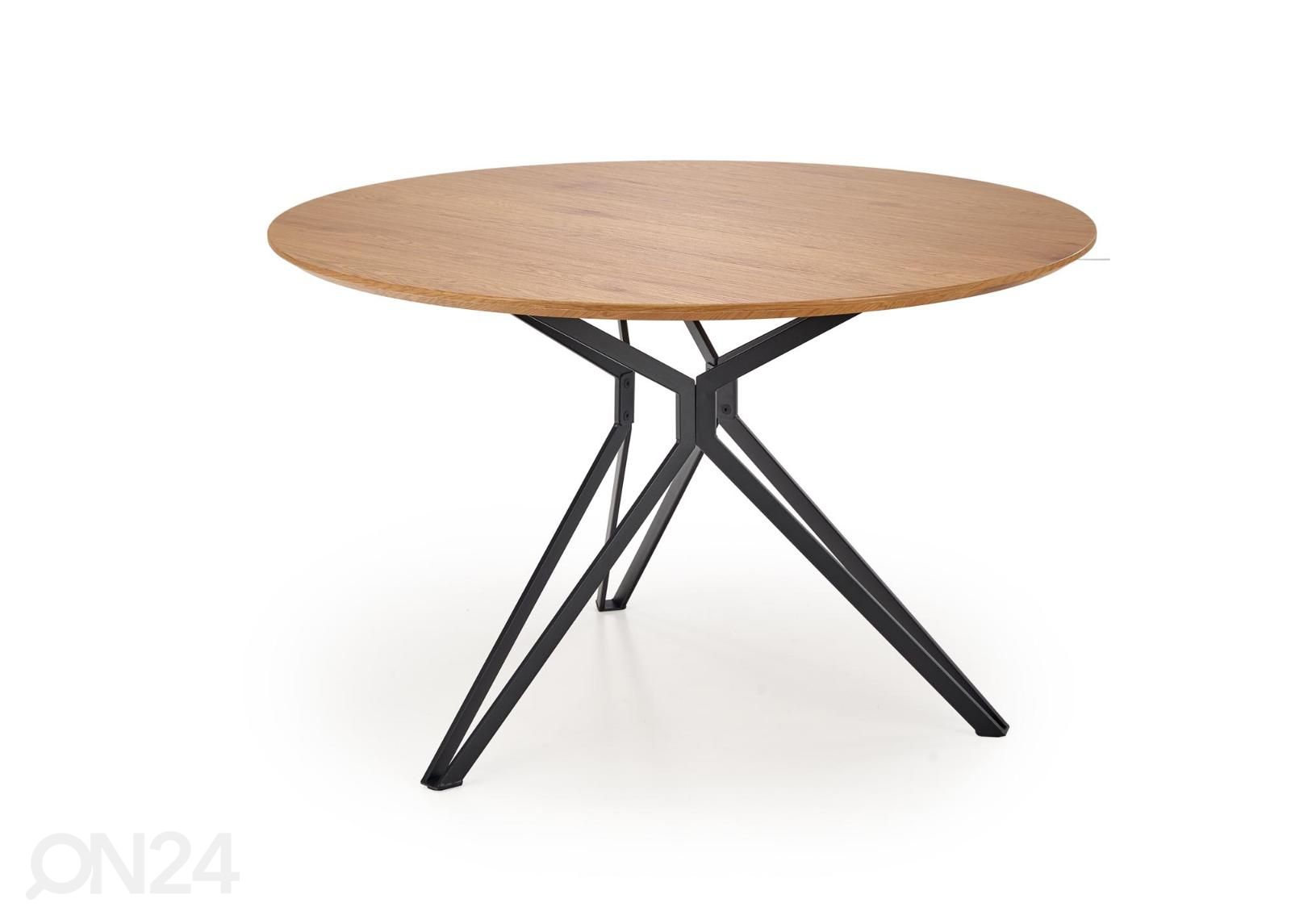 Söögilaud Ø 120 cm suurendatud
