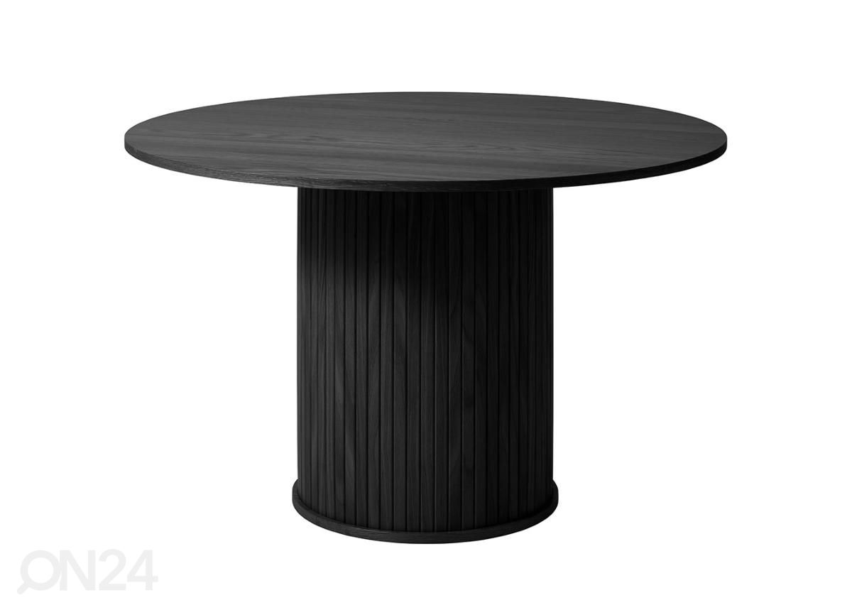 Söögilaud Ø 120 cm suurendatud