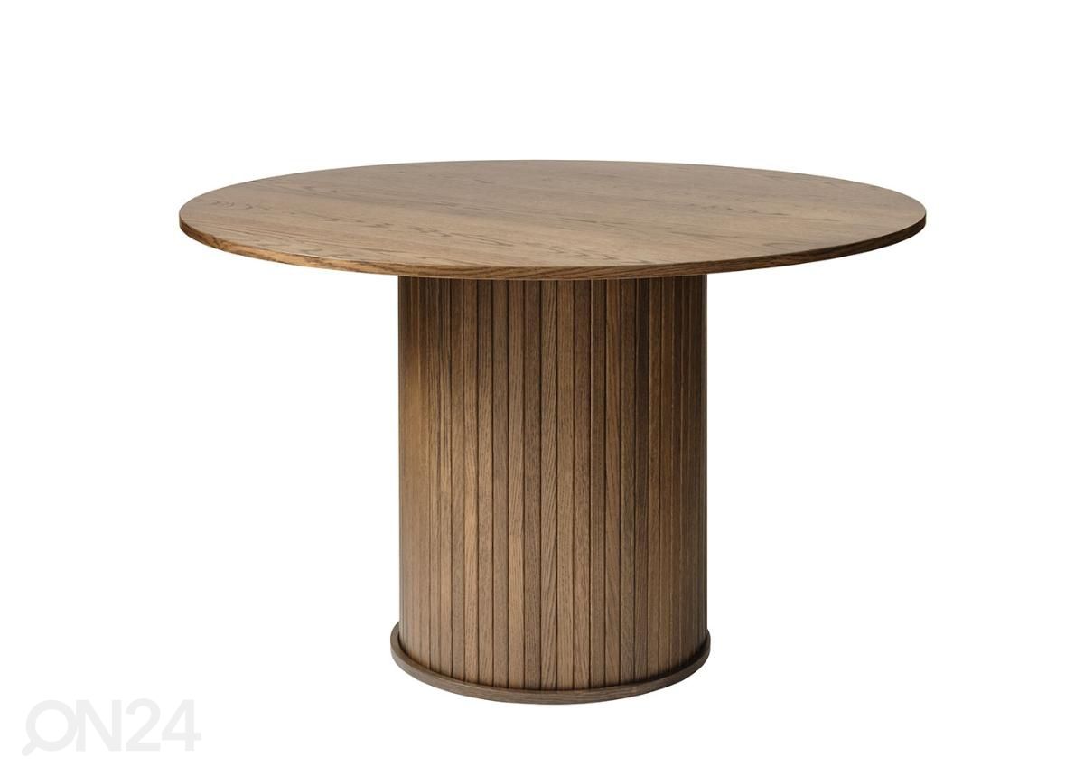 Söögilaud Ø 120 cm suurendatud