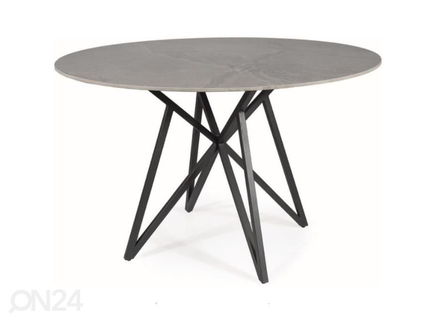 Söögilaud Ø 120 cm suurendatud