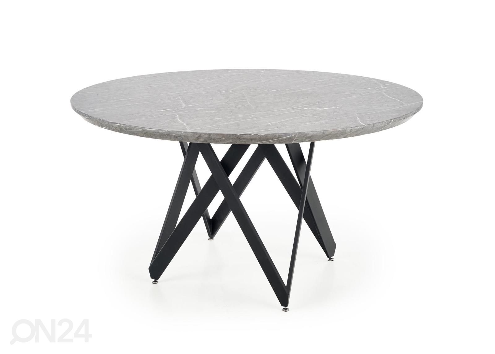 Söögilaud Ø 140 cm suurendatud
