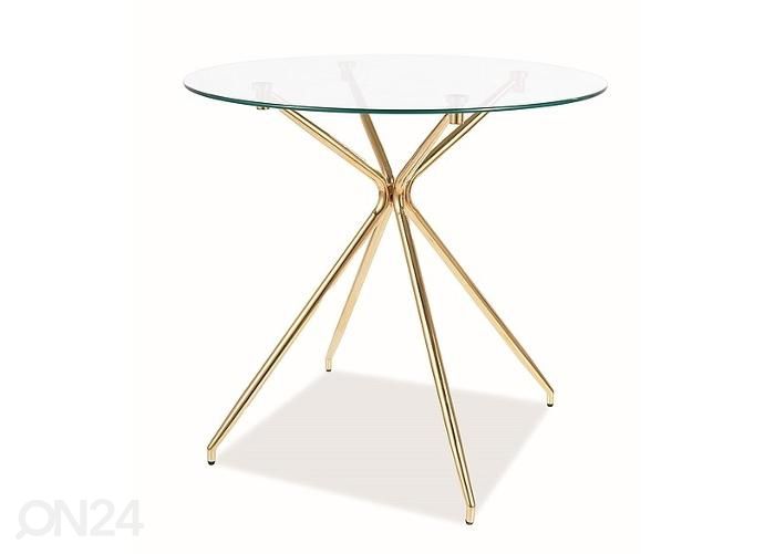 Söögilaud Ø 80 cm suurendatud