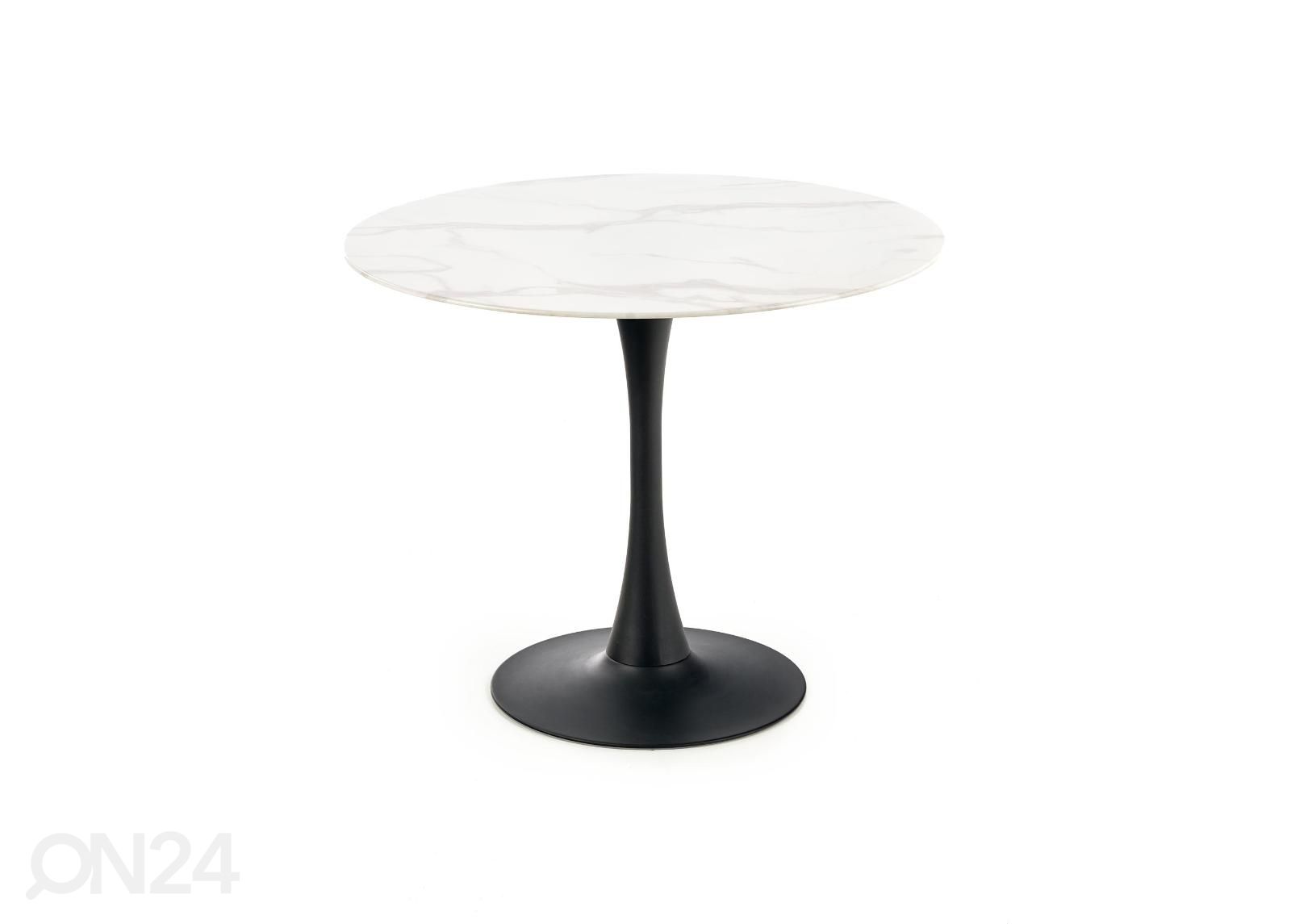Söögilaud Ø 90 cm suurendatud