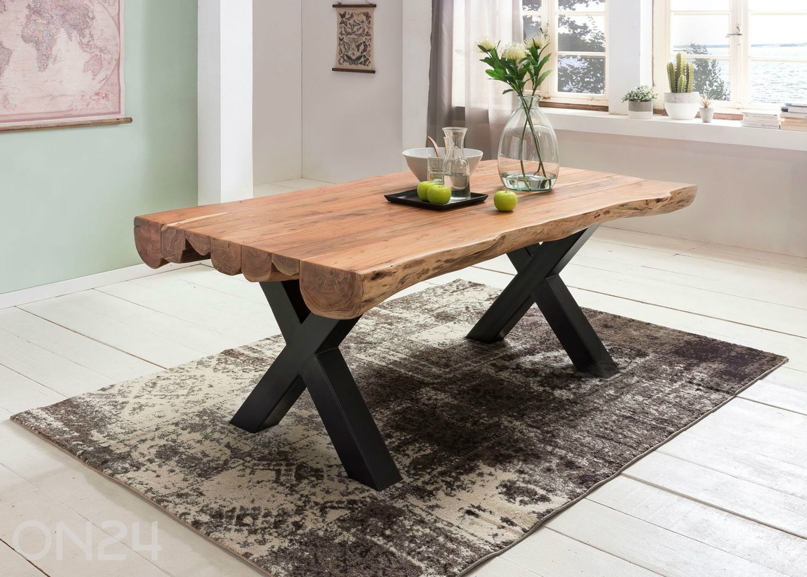 Söögilaud 200x100 cm suurendatud