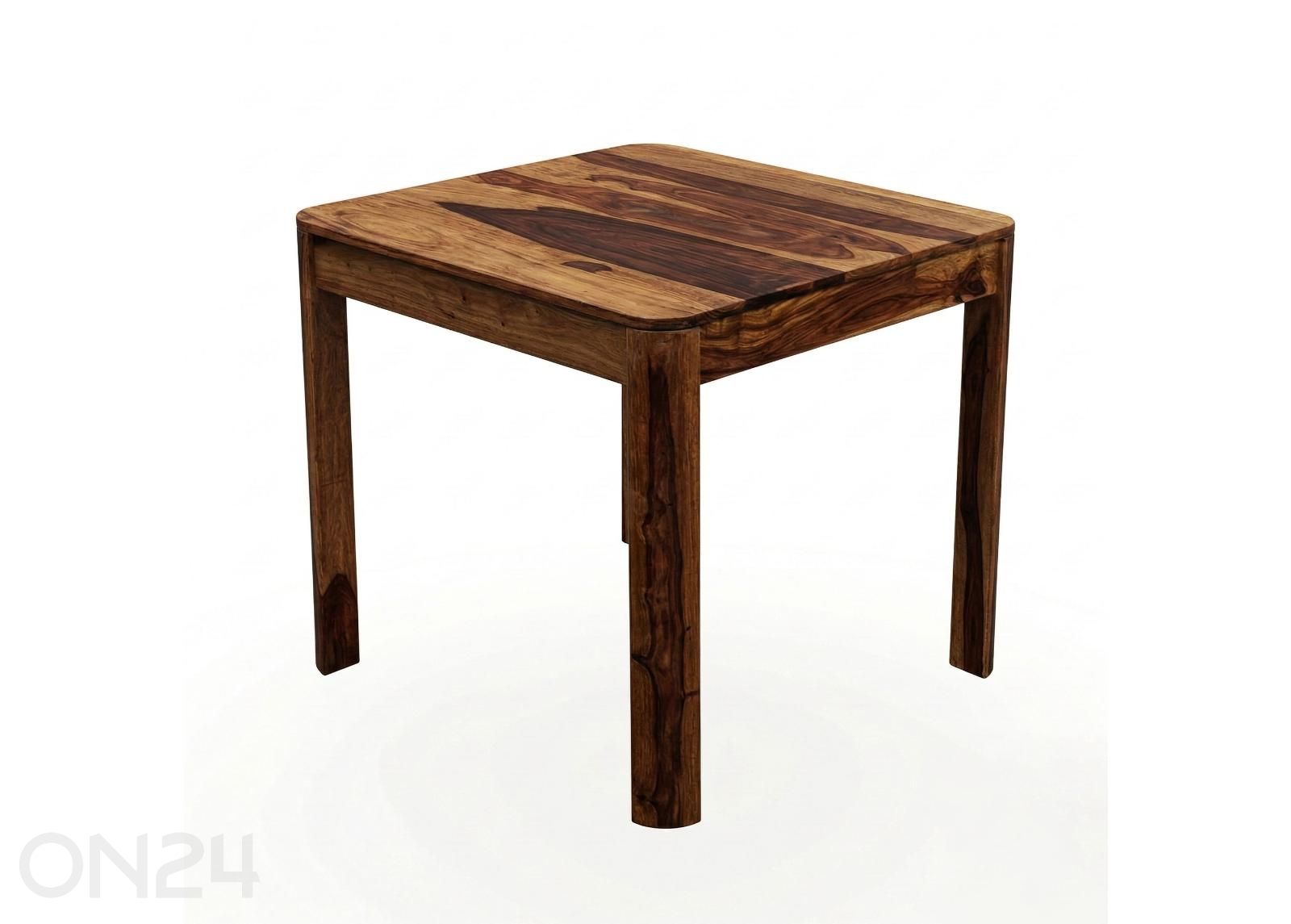 Söögilaud 80x80 cm, tumepruun suurendatud