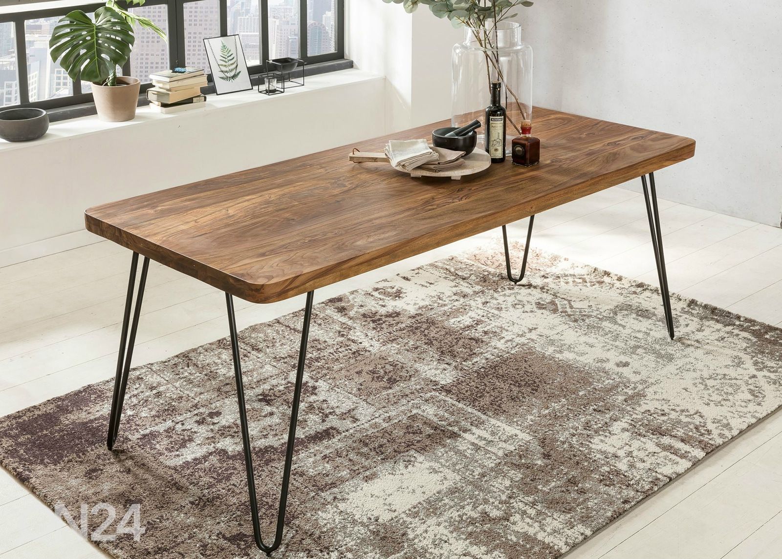 Söögilaud Bagli 200x80 cm suurendatud