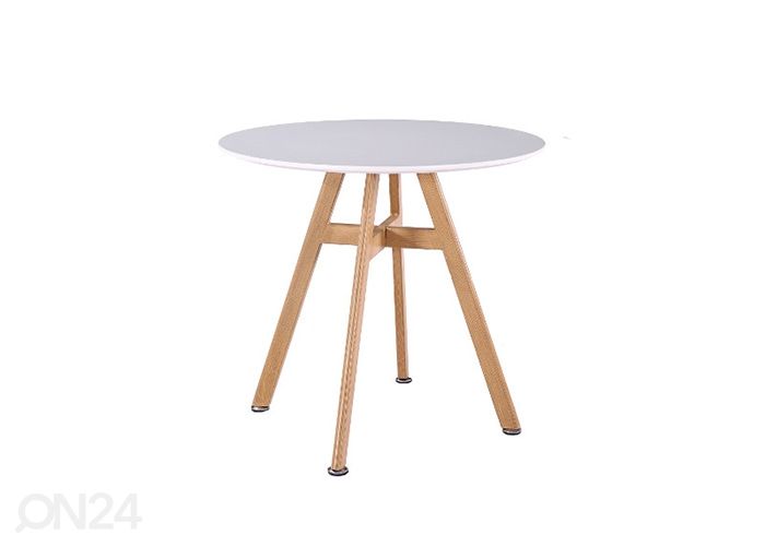 Söögilaud Kaytlin Ø 80 cm suurendatud