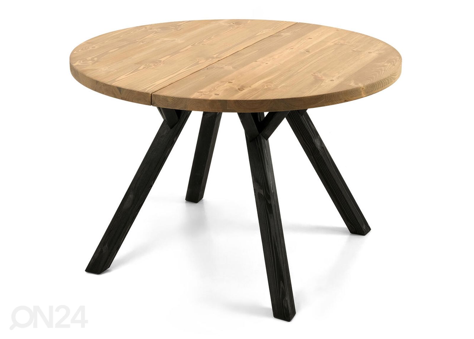 Söögilaud Lana Ø 115 cm suurendatud