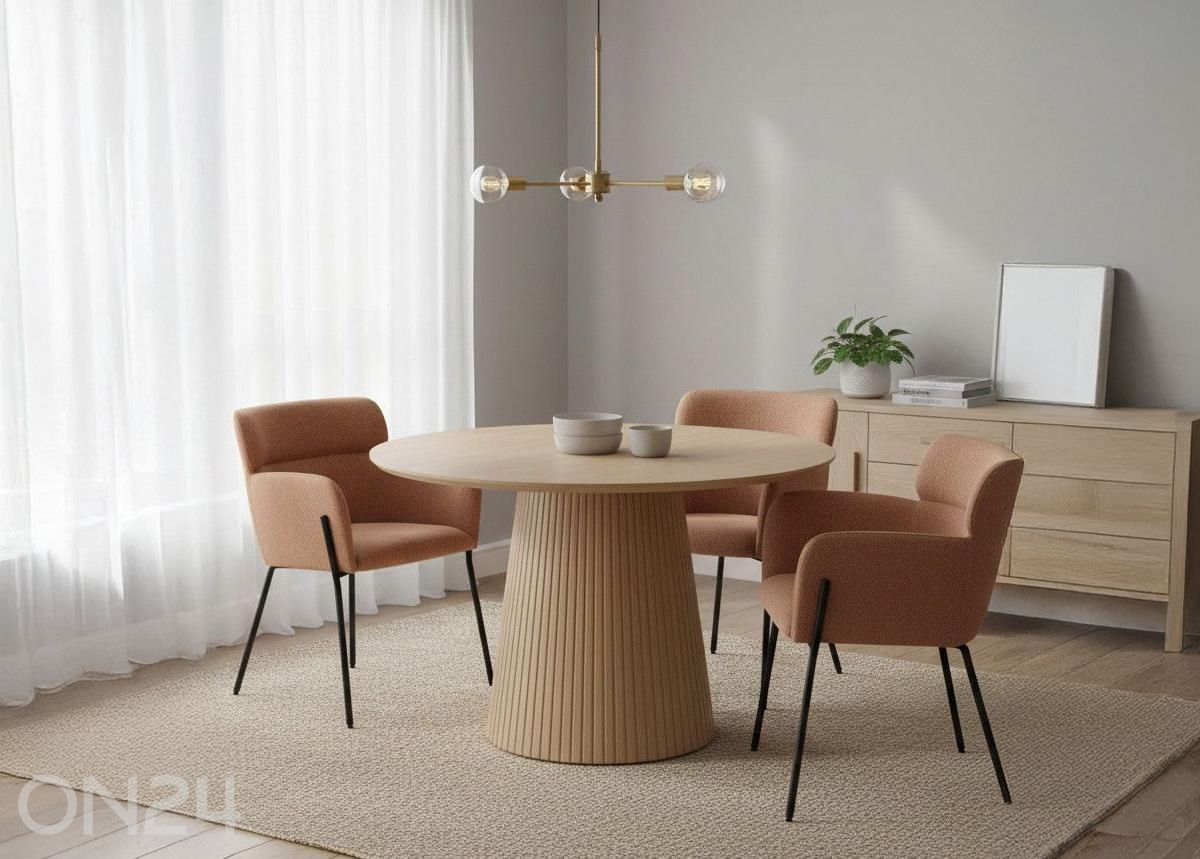 Söögilaud Mermin Ø 120 cm suurendatud