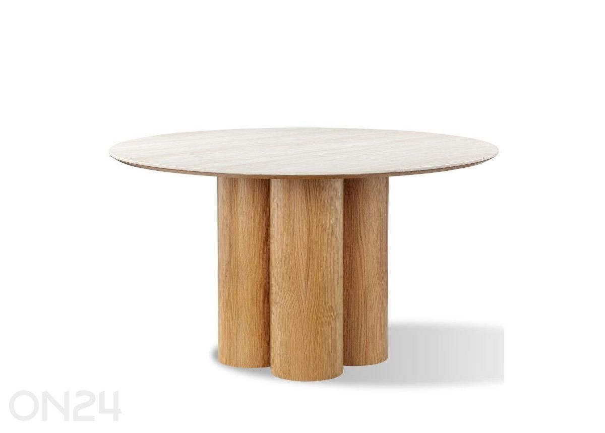 Söögilaud Oliin D120, tamm/helebeež suurendatud