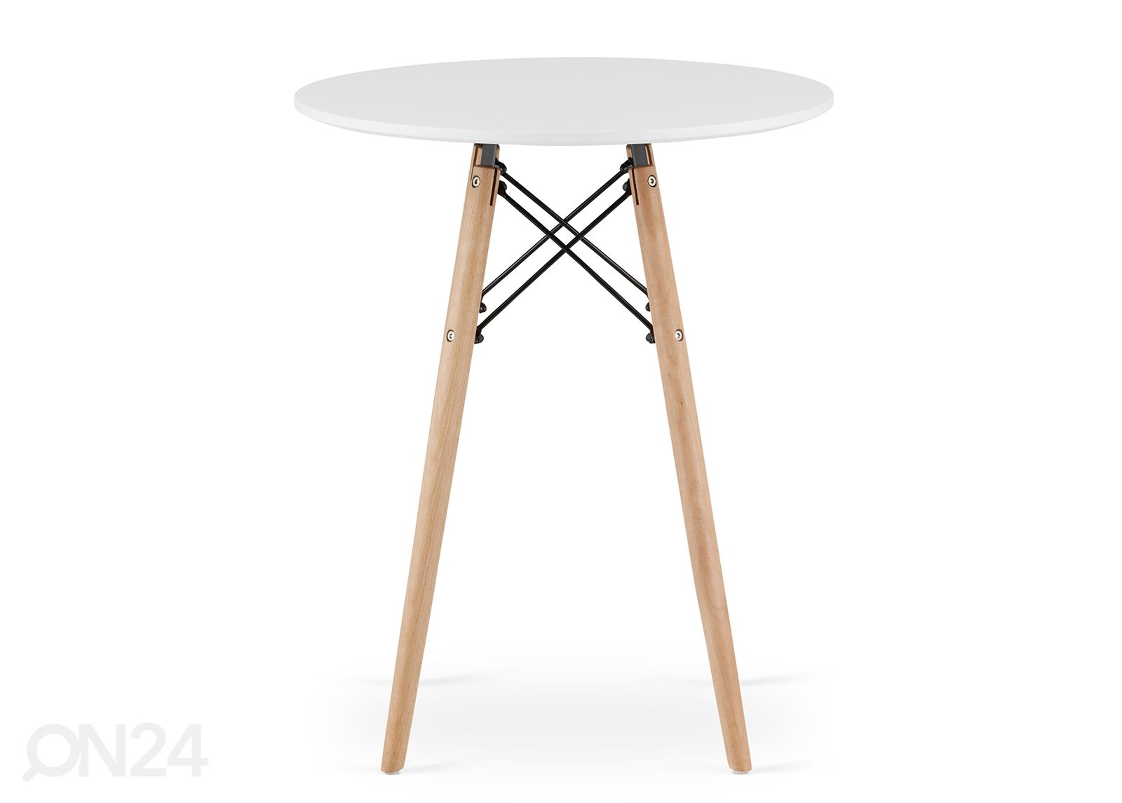 Söögilaud Todi Ø60 cm, valge suurendatud
