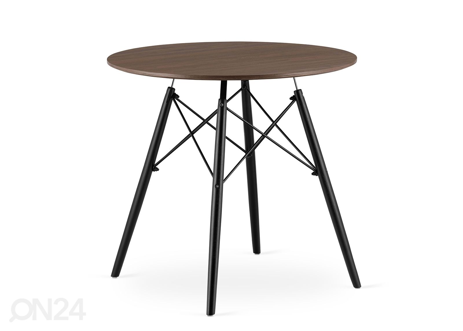 Söögilaud Todi Ø80 cm, tume saaar suurendatud