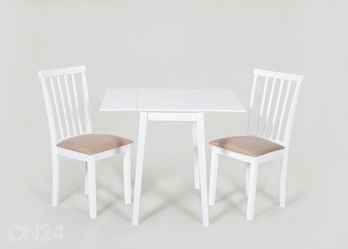 Söögitoakomplekt Avola valge suurendatud
