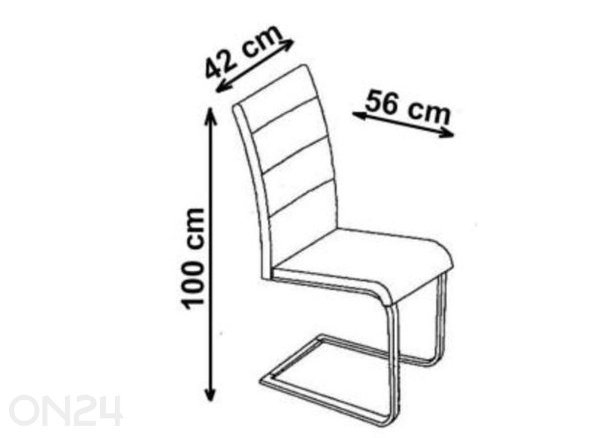 Söögitool suurendatud mõõdud