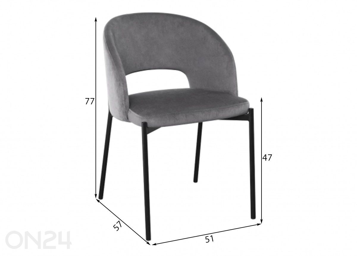 Söögitool suurendatud mõõdud